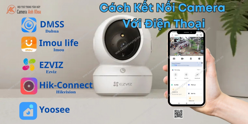 cách kết nối camera với điện thoại