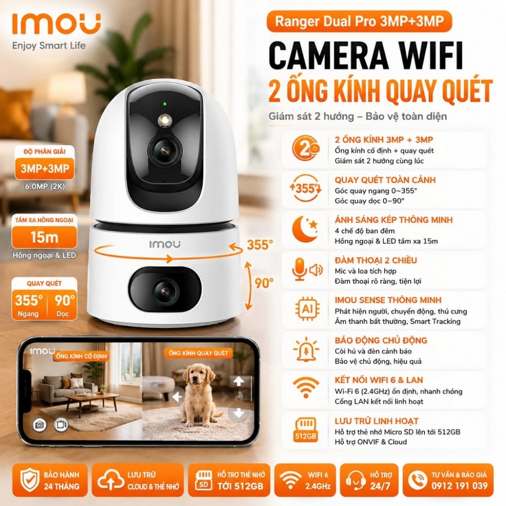 Camera Wifi IMOU IPC-S2XP-6M0WED