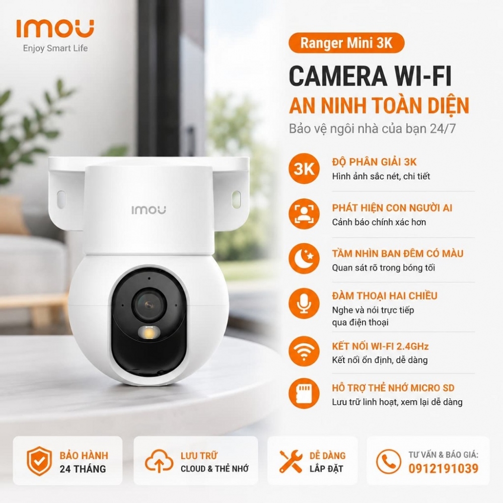 Camera Wifi IMOU IPC-K2MP-5H1WE
